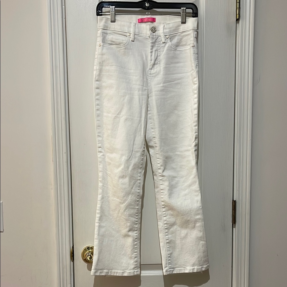 Lilly Pulitzer stretch fabric jeans size zero EUC